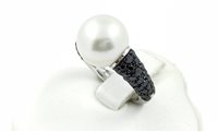 Anillo Mikimoto Mujer in Oro blanco Diamante AYB98400PN - AYB98400PN